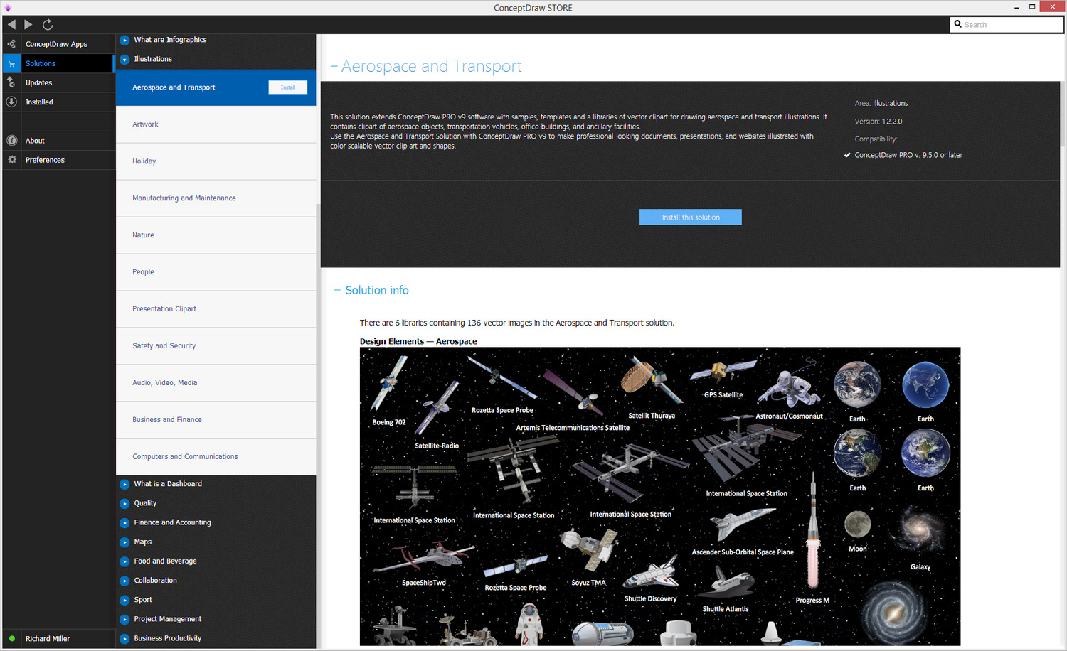 Aerospace and Transport Illustration solution - Install