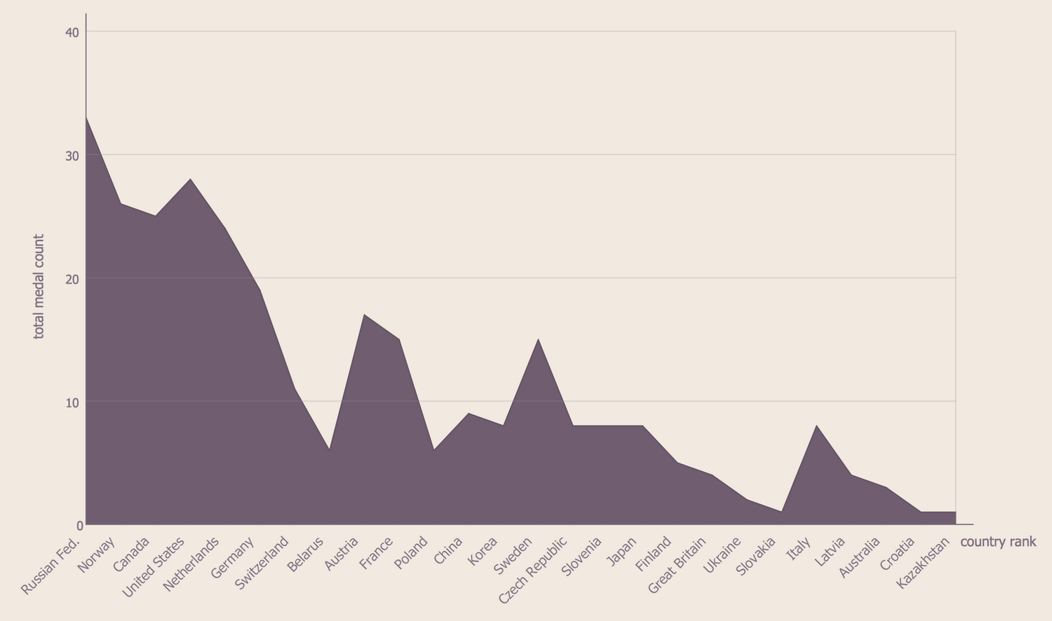 Sochi 2014 Medal Count