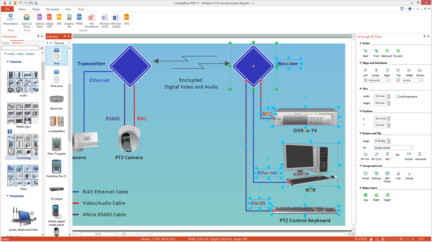 Audio, Video, Media Illustration solution for Microsoft Windows