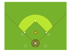 Colored Baseball Field Template