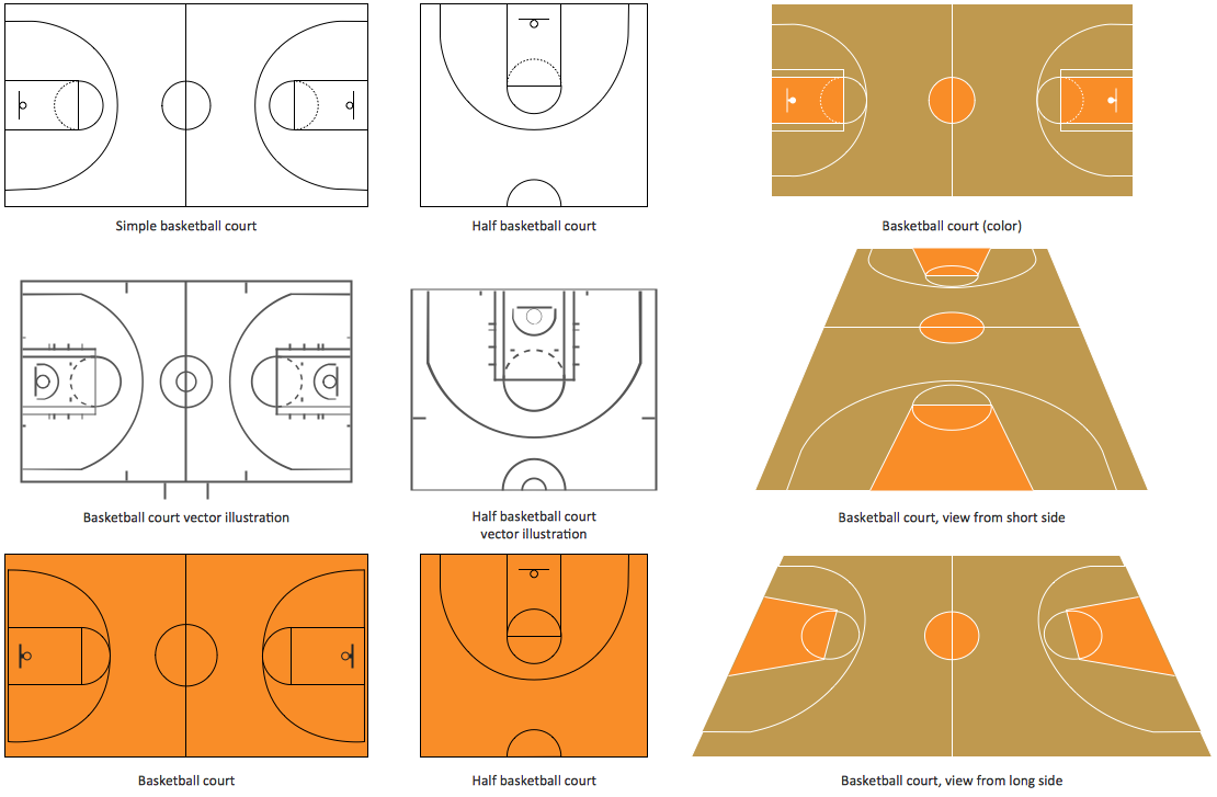 Diagrams of Basketball Courts - Recreation Unlimited