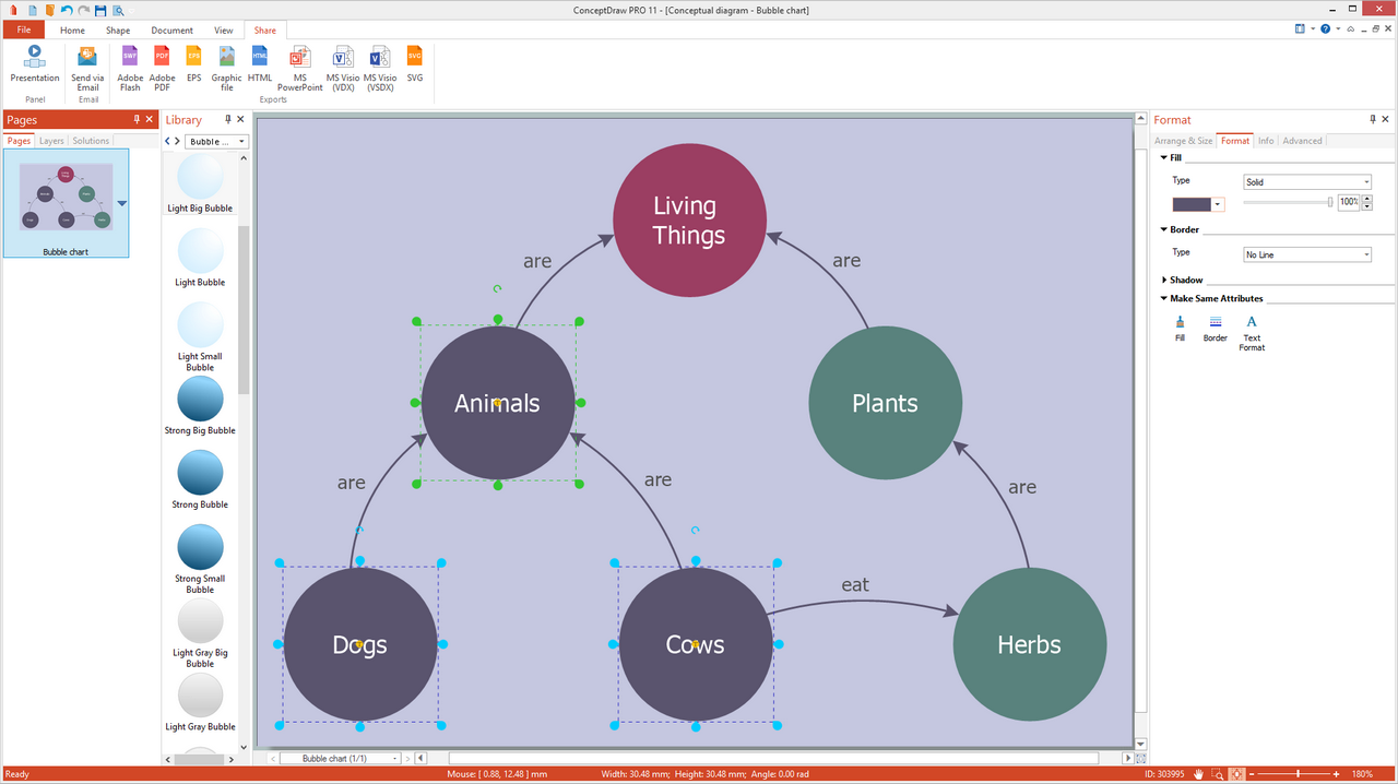 Bubble Diagrams Solution for Windows