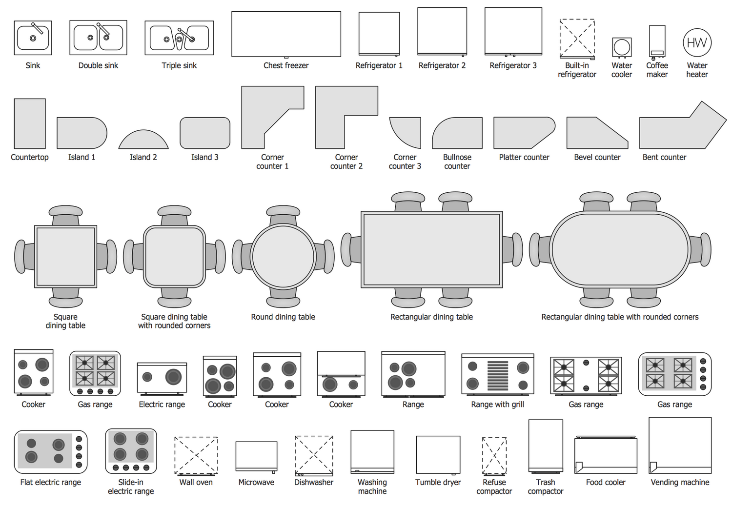 Kitchen And Dining Room Layout Plan Room Dining Layout Plan Template