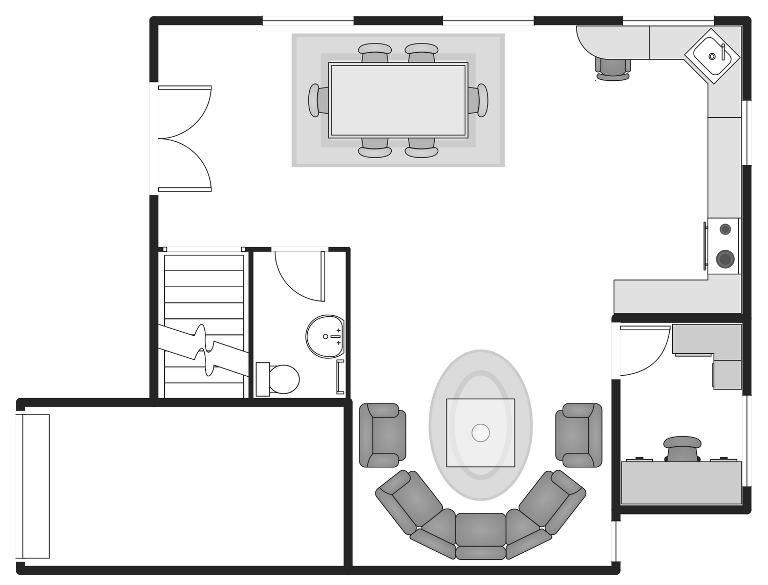 Five Bed Room L Shaped House On 200 Meter Square Plot Of