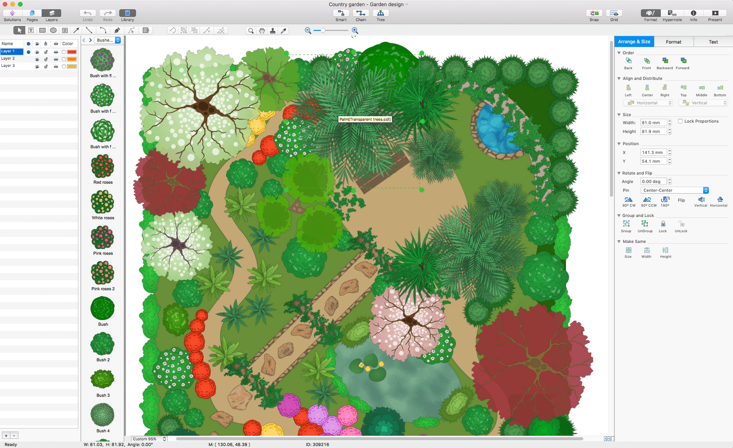 Landscape & Garden Solution | ConceptDraw.com seating diagram 