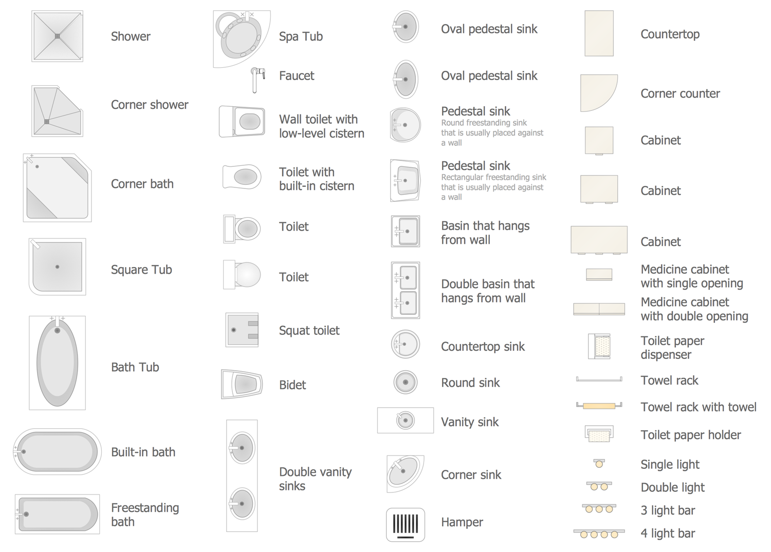 Design Elements Floor Plans — Bathroom