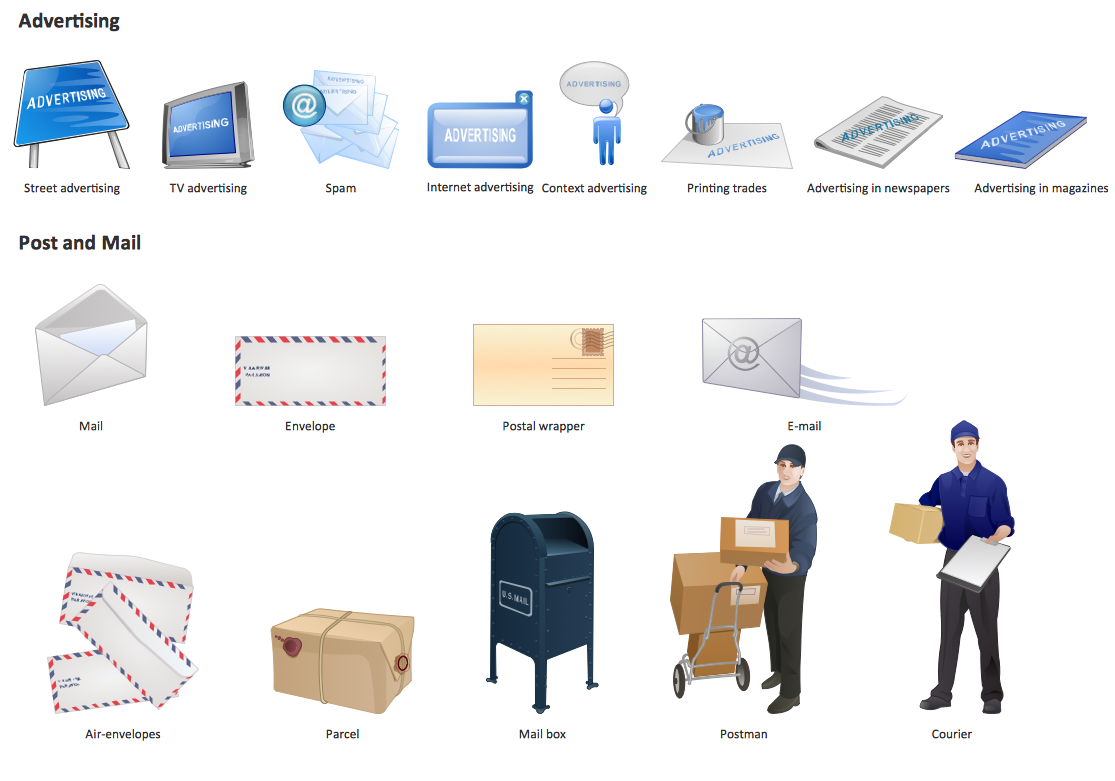Design Elements — Advertising Mail and Post