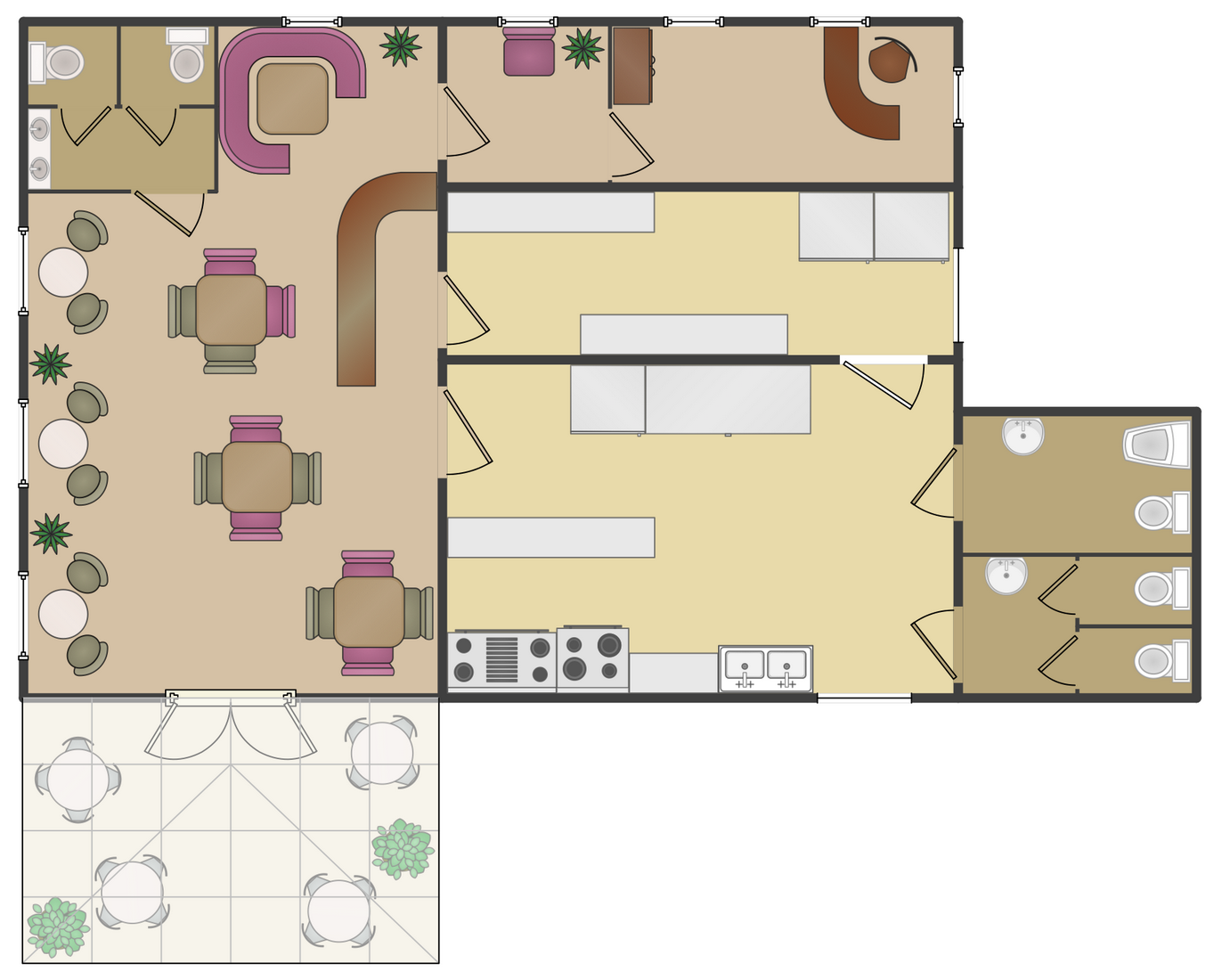  Cafe  Floor  Plans  Professional Building Drawing