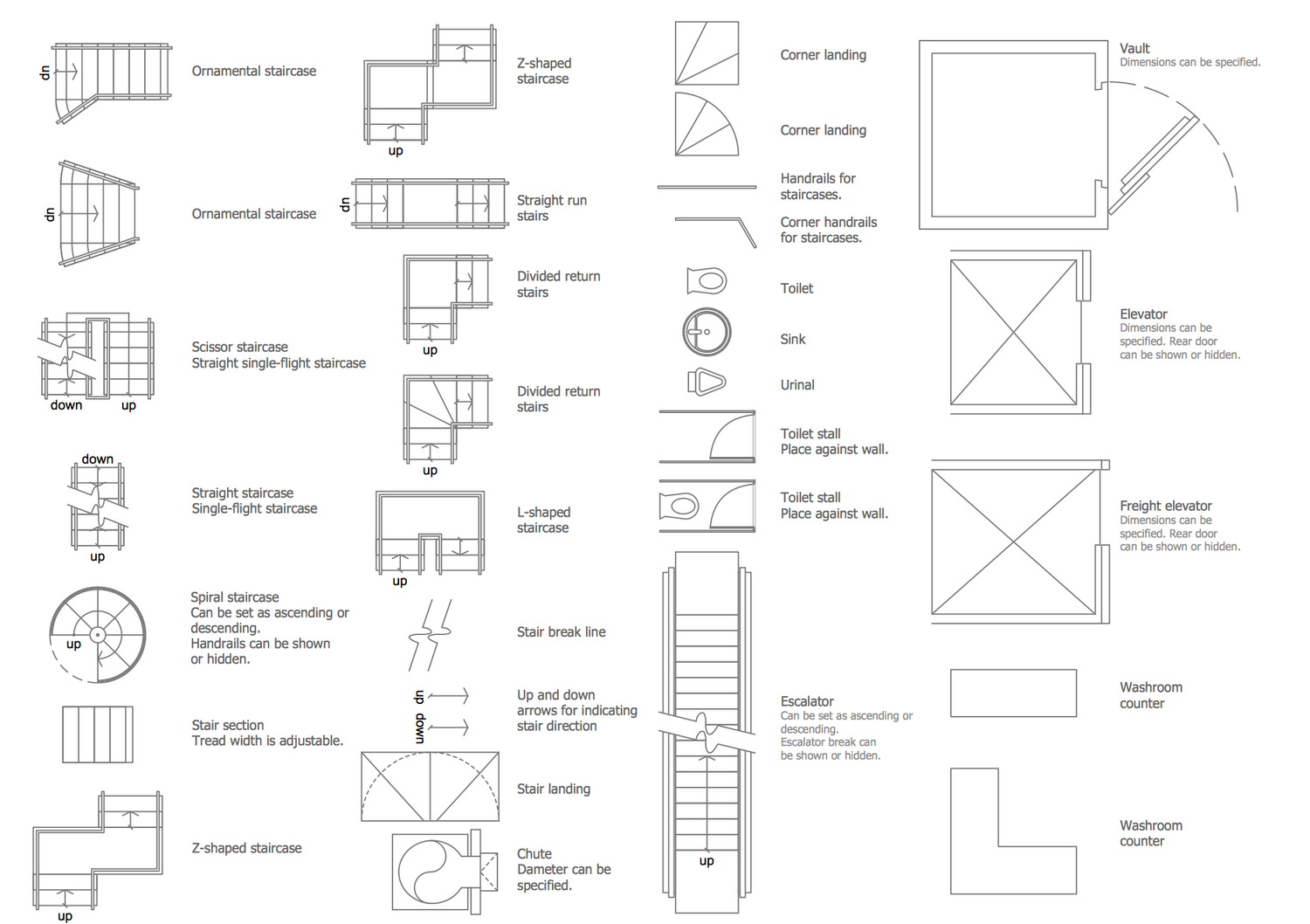 elevator symbol floor plan