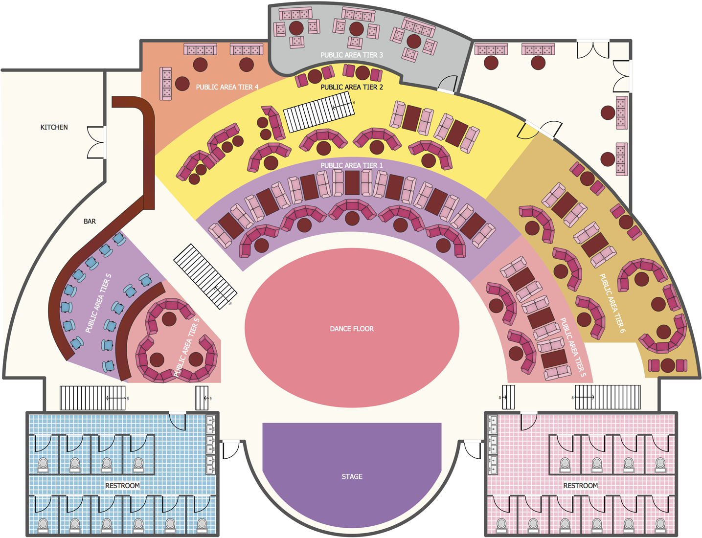 Cafe and Restaurant Floor Plan Solution