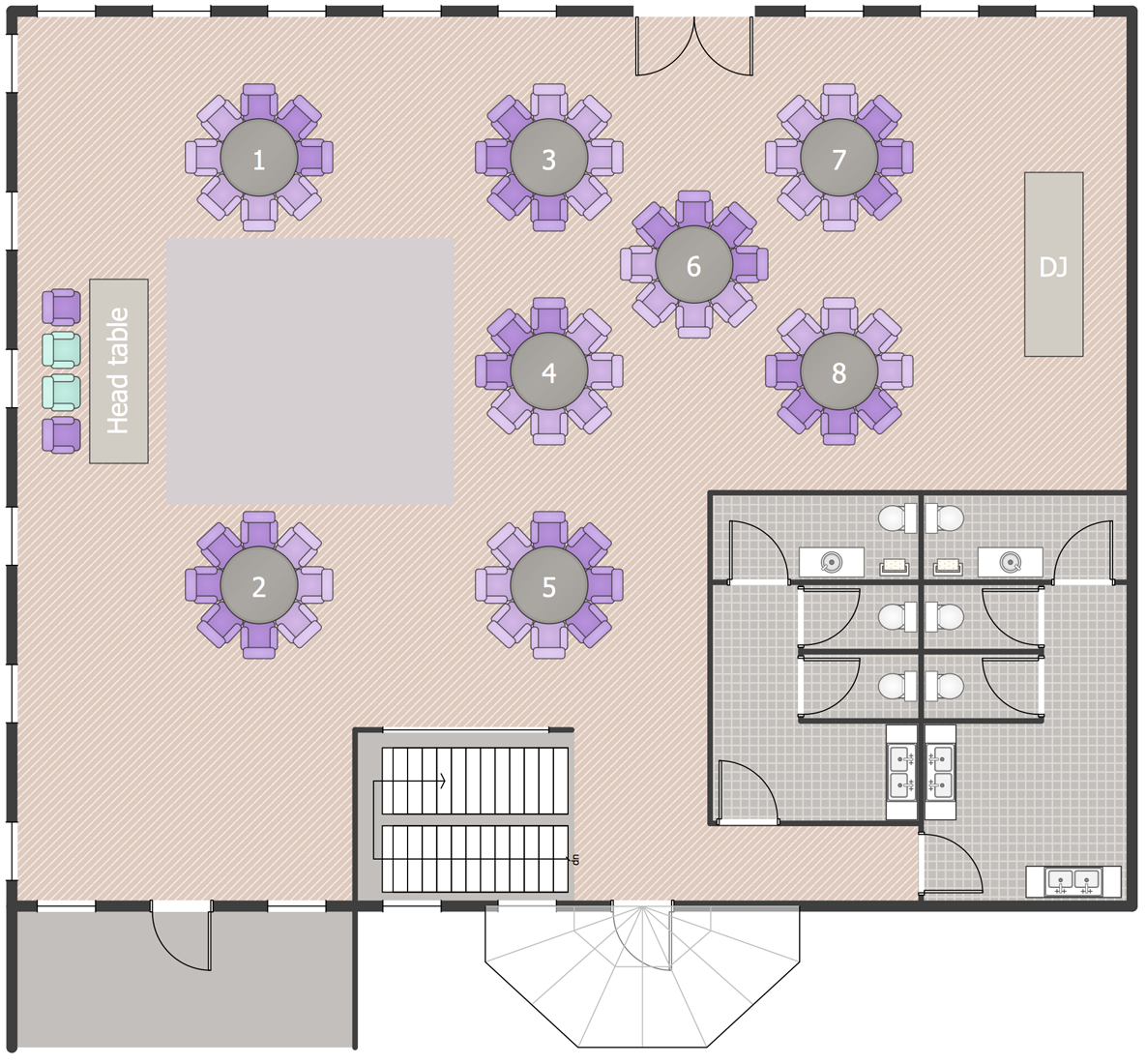 Cafe and Restaurant Floor Plan Solution | ConceptDraw.com 