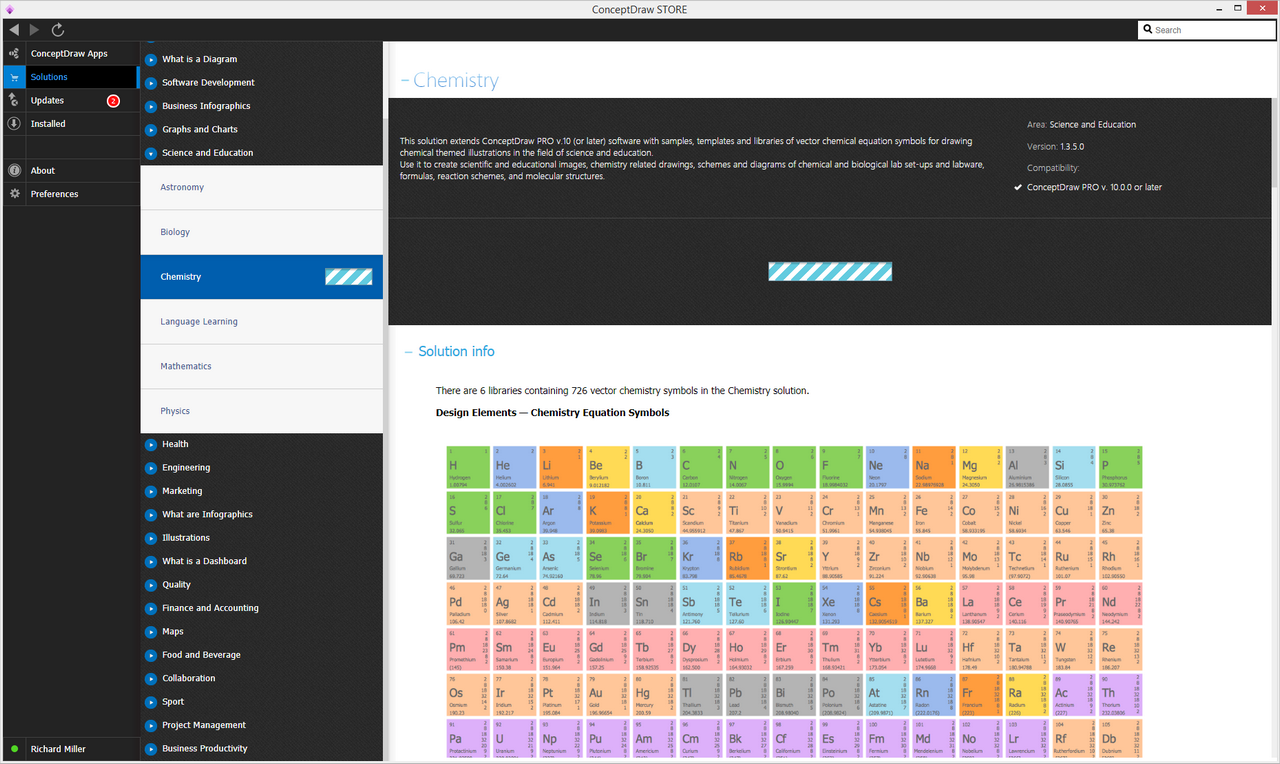 Chemistry solution - Install