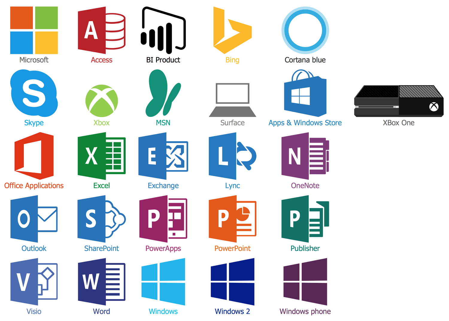 list of microsoft office suite programs