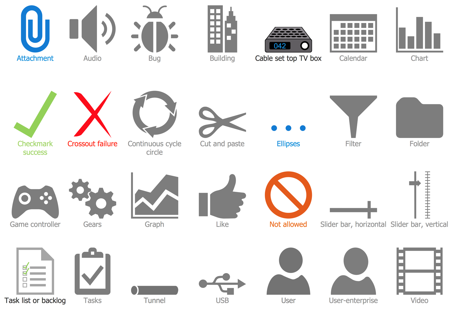 Design Elements Microsoft Azure Architecture — Symbols