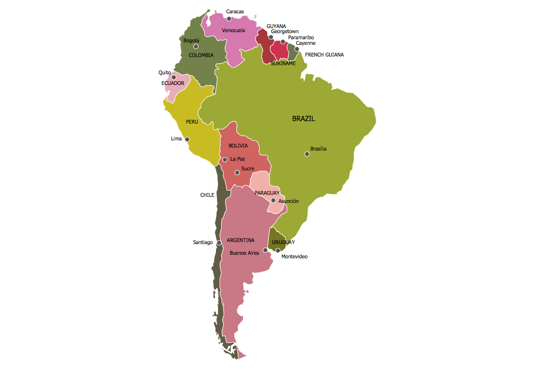 South America Map