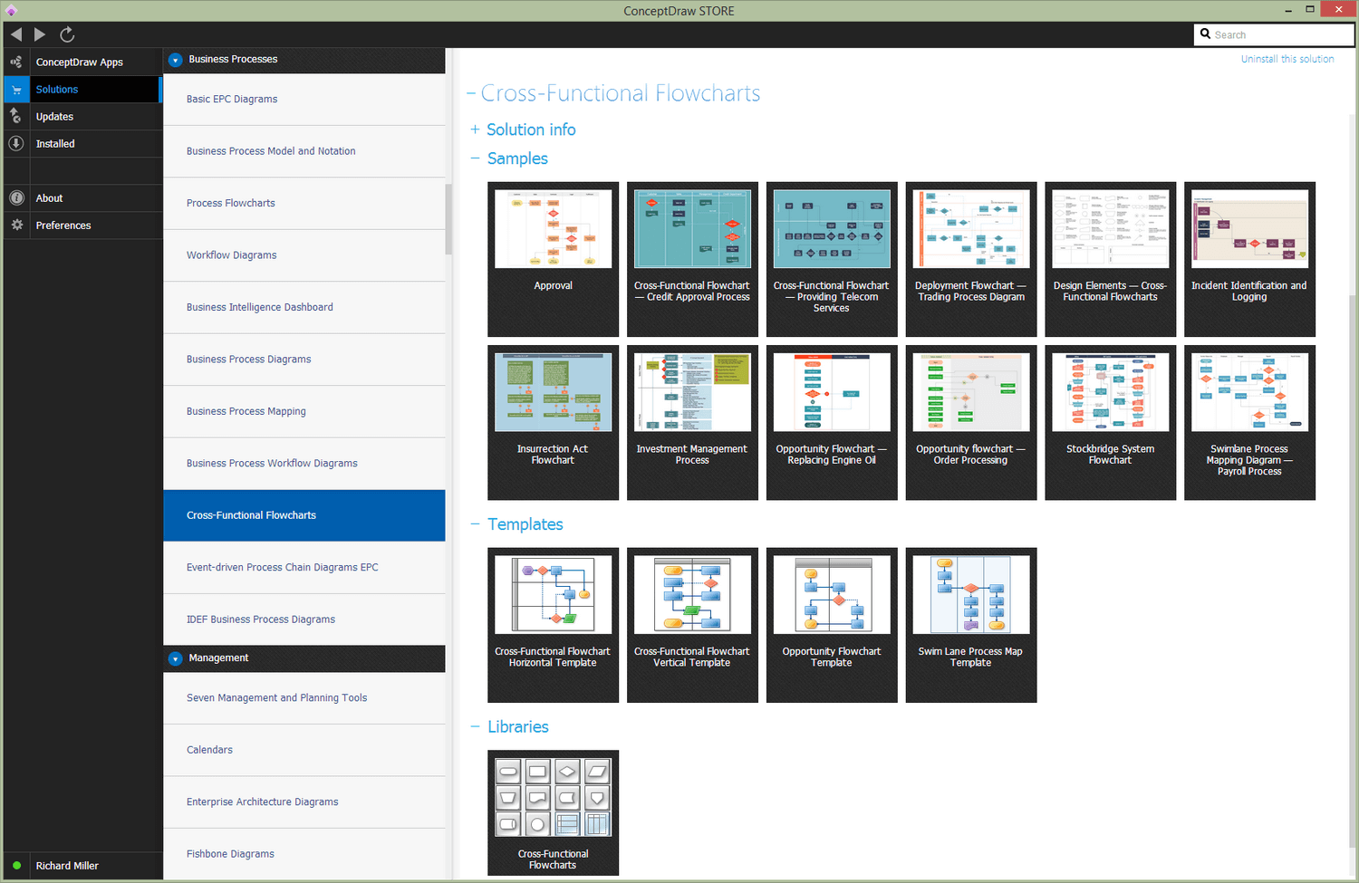 Cross-Functional Flowcharts Solution - Start using