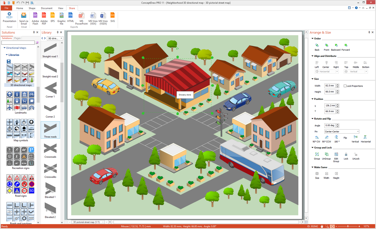 Directional Maps Software for Microsoft Windows