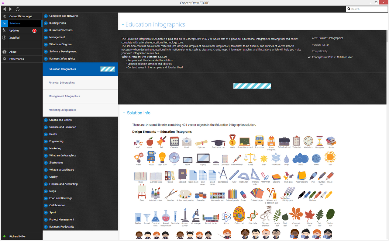 Education Infographics Solution - Install