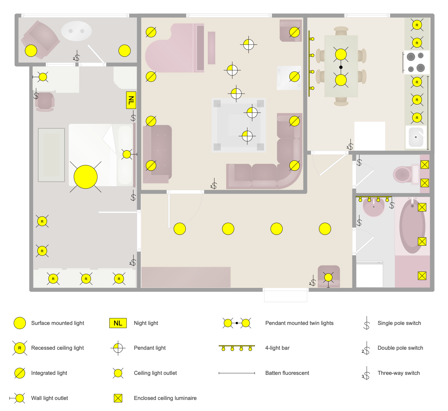 Apartment Lighting Plan