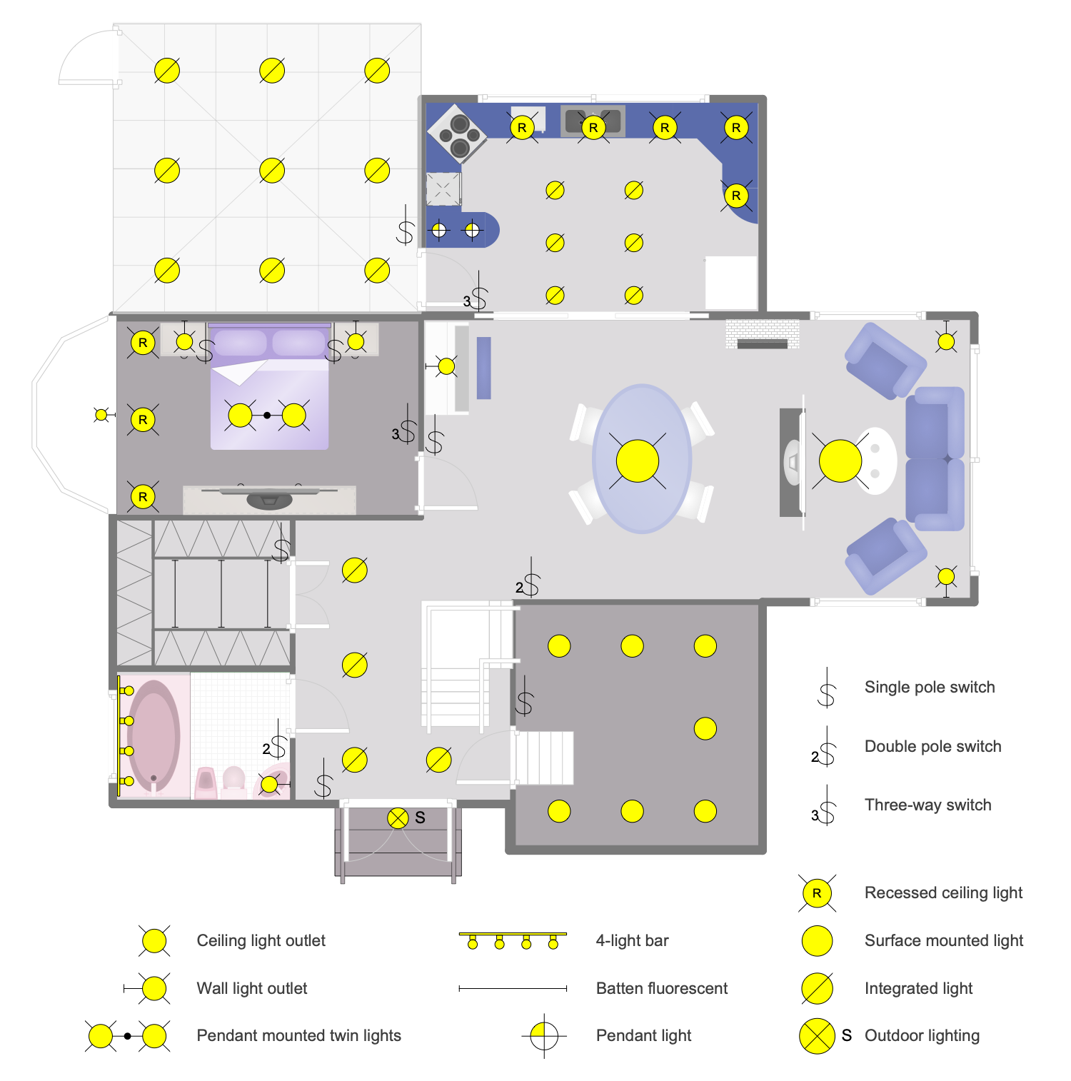 House Lighting Plan