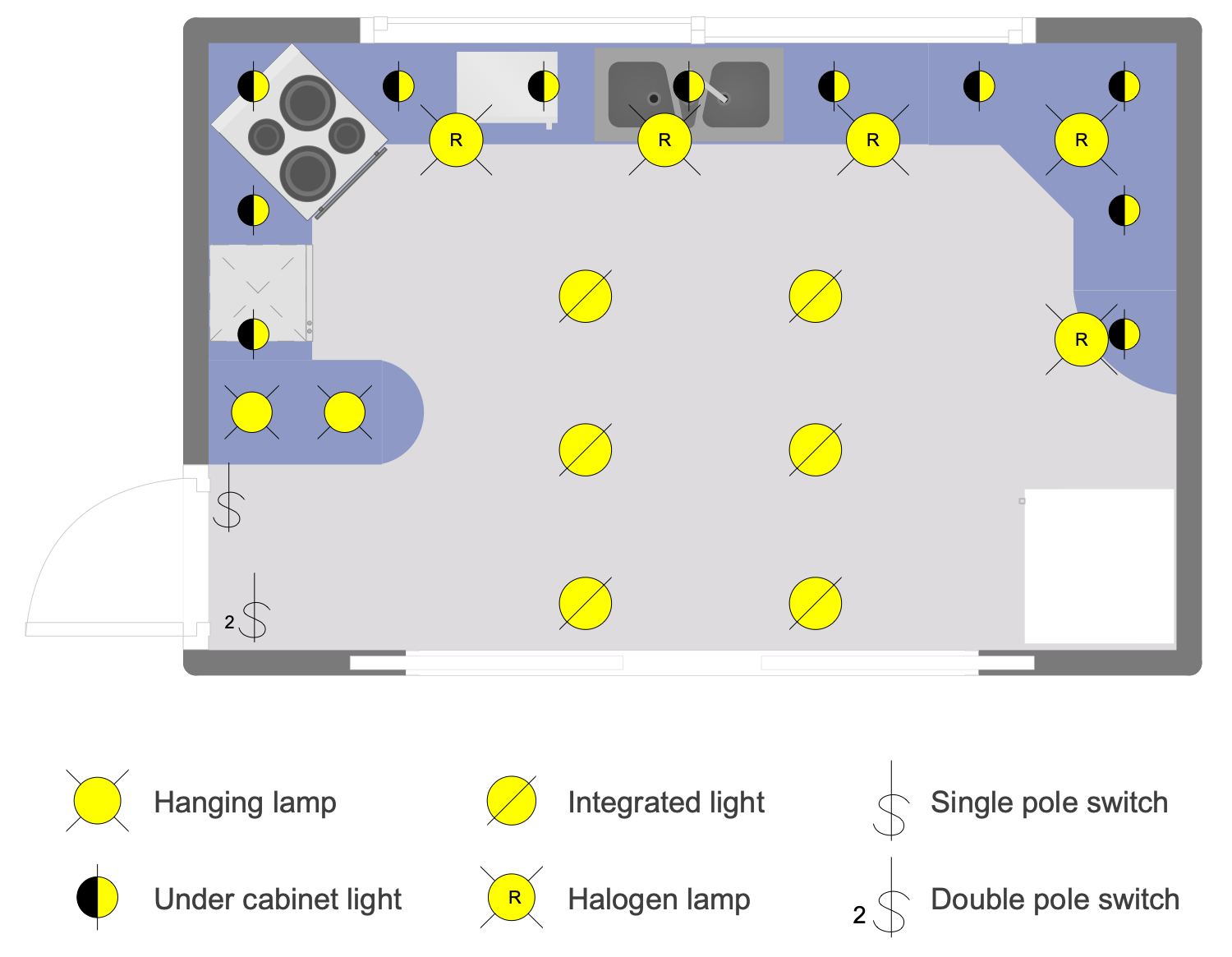 Kitchen Lighting Plan