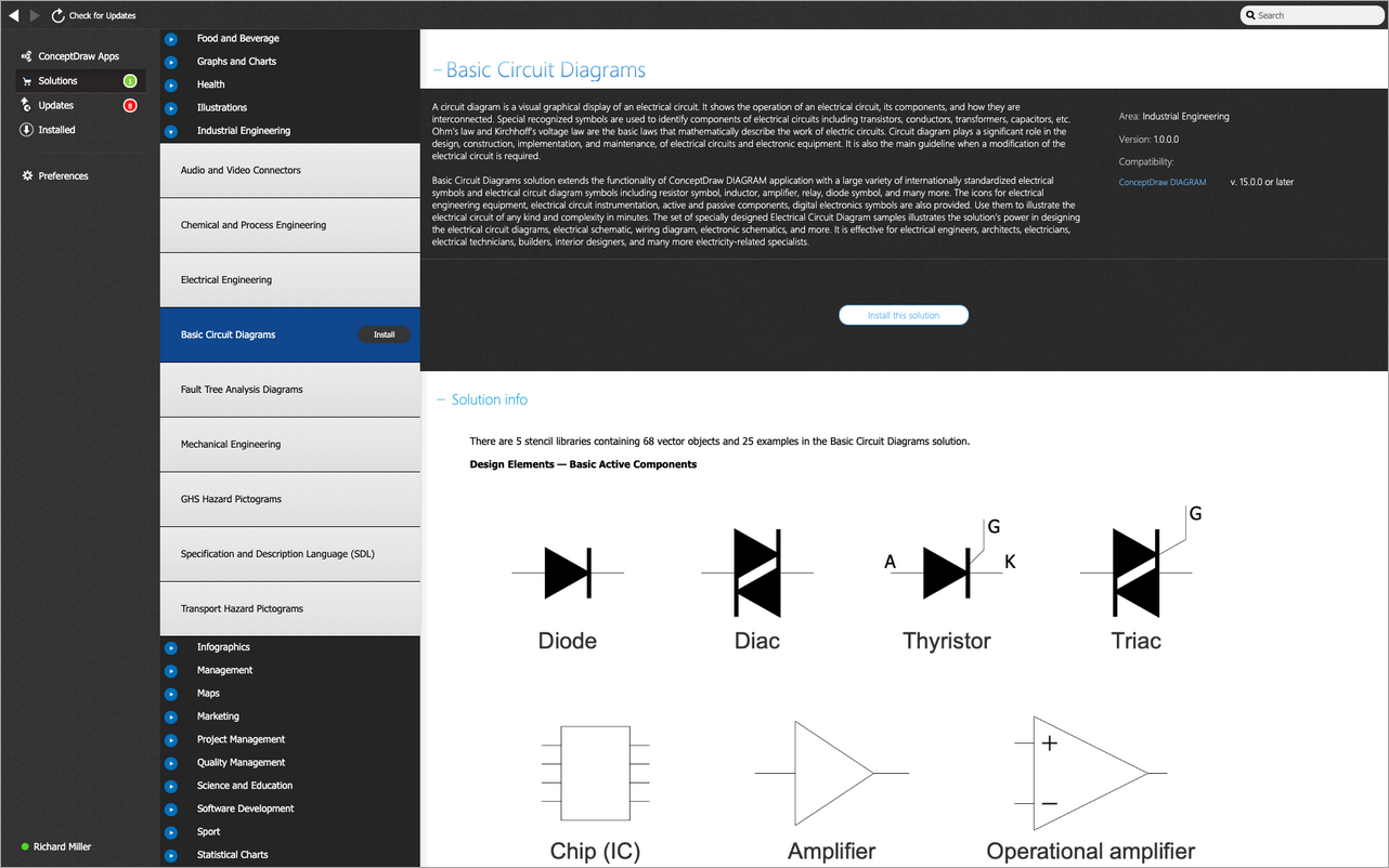 Basic Circuit Diagrams solution - Install
