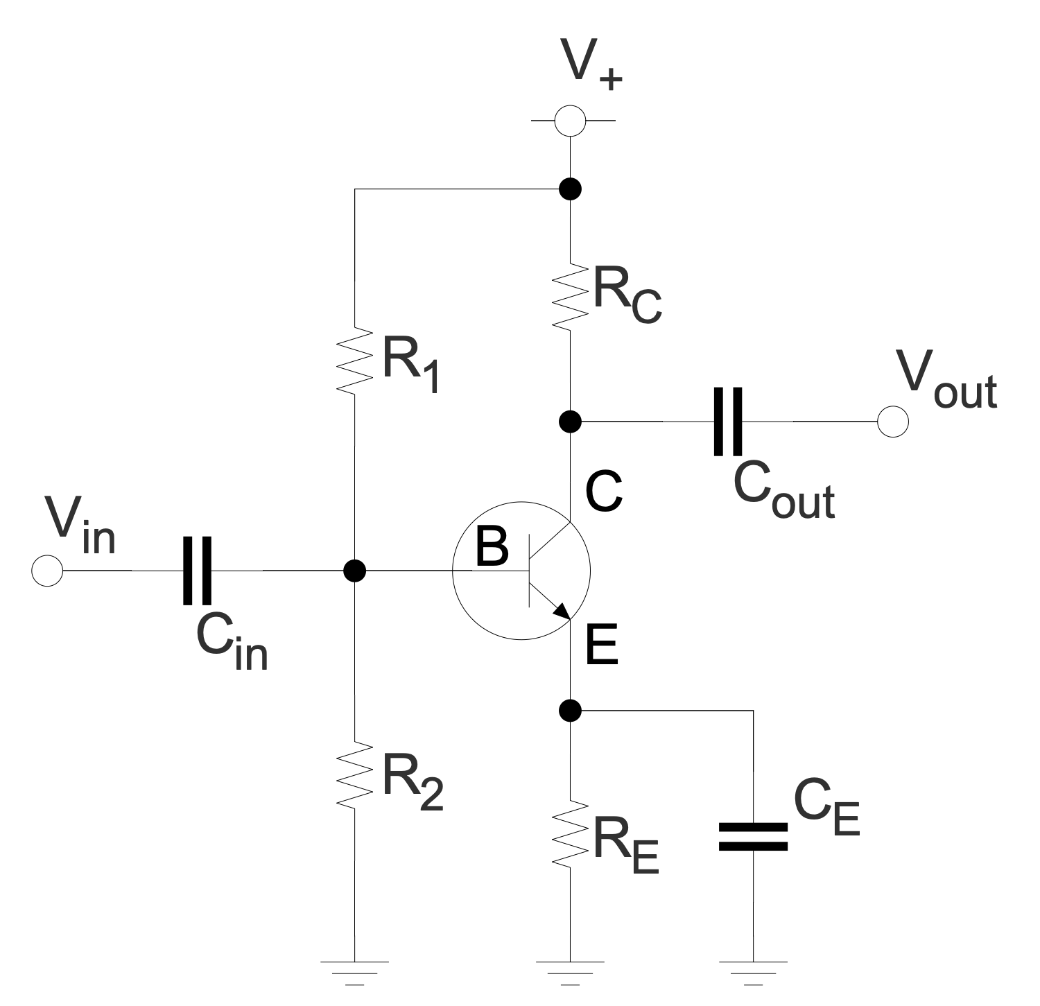 Common Emitter Amplifier AC Mode