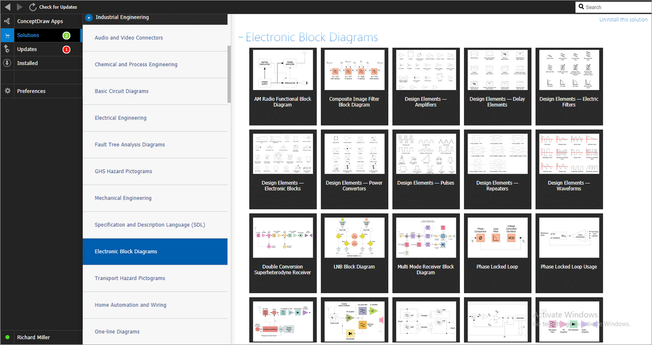 Electronic Block Diagrams solution - Start Using