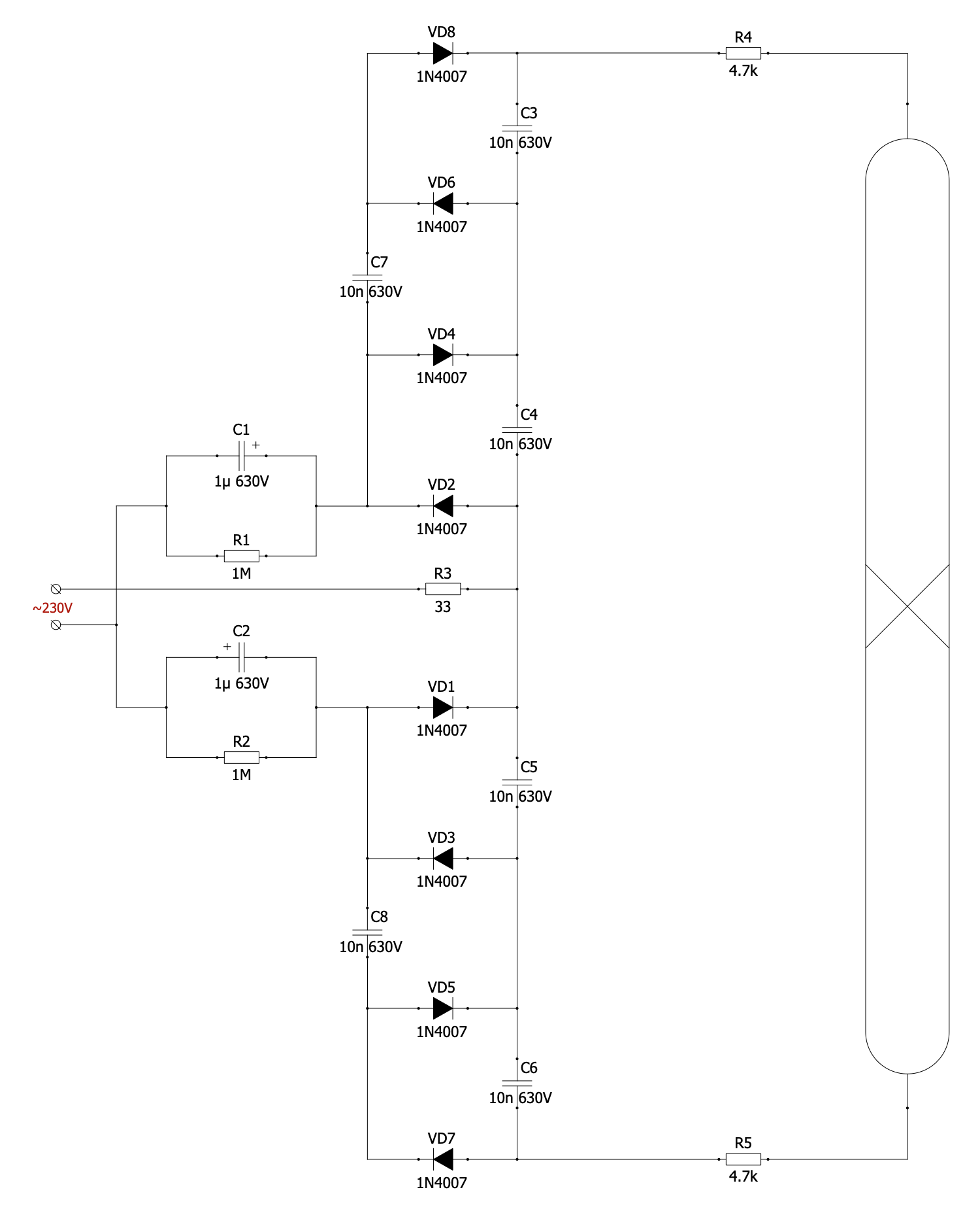 CCFL Power Supply Wiring Diagram