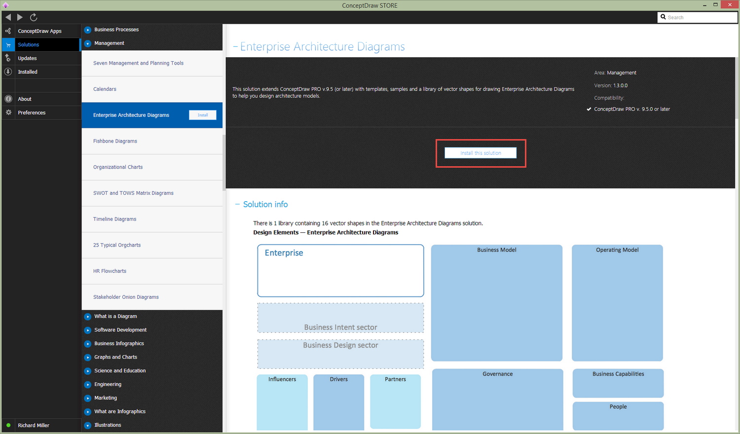 Enterprise Architecture Diagrams Solution - Install