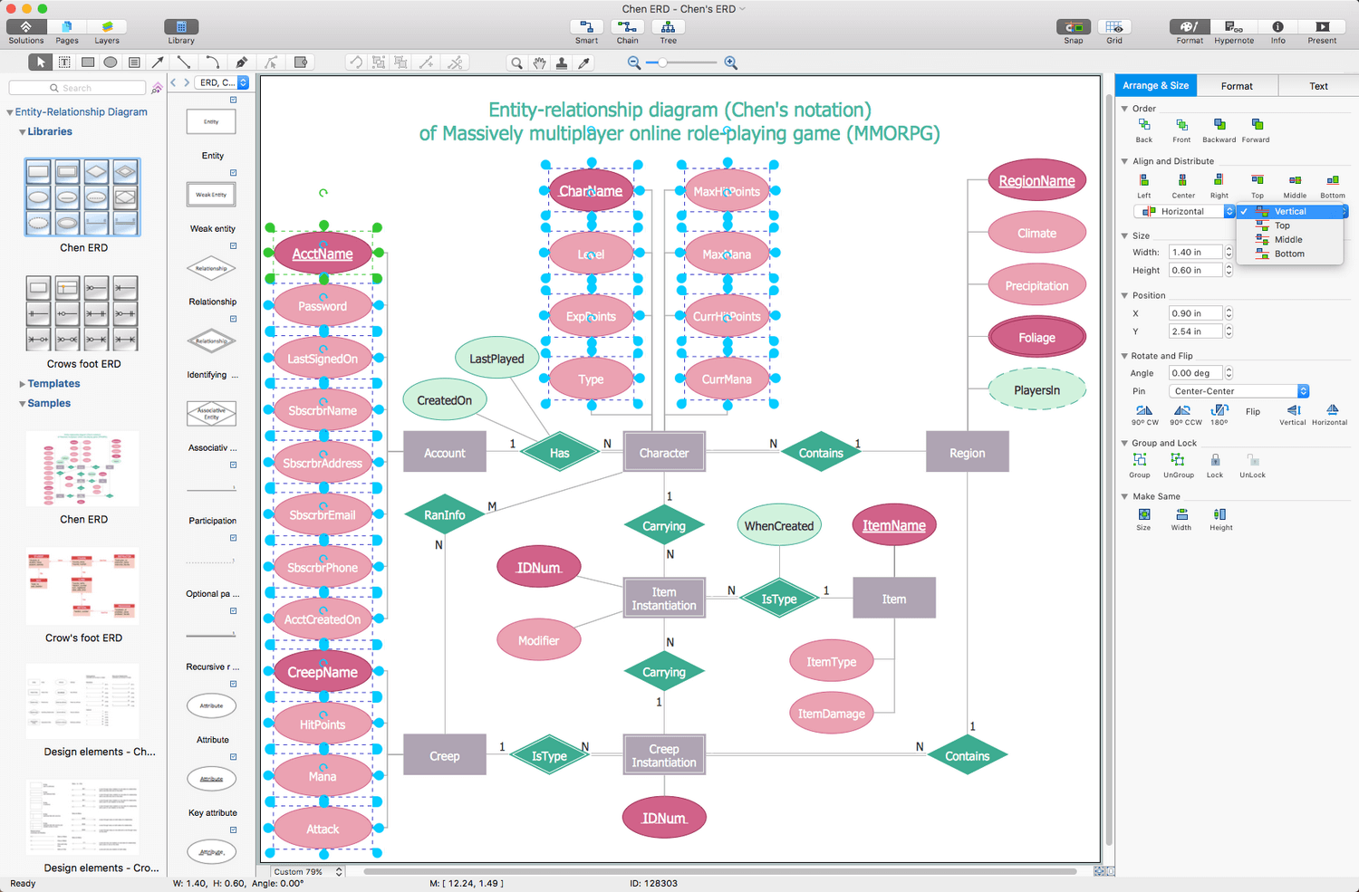 Chess, Entity-Relationship Diagram (ERD), Entity-Relationship Diagram  (ERD)