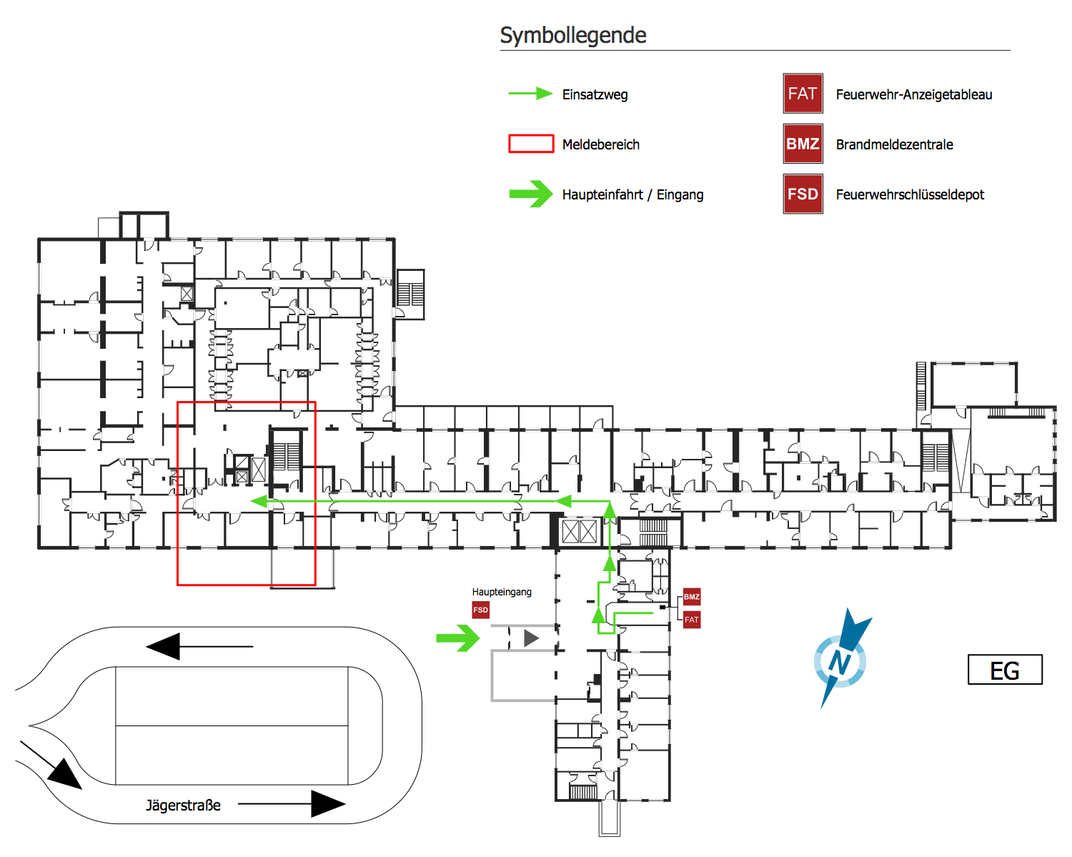 shop office inside building fire code