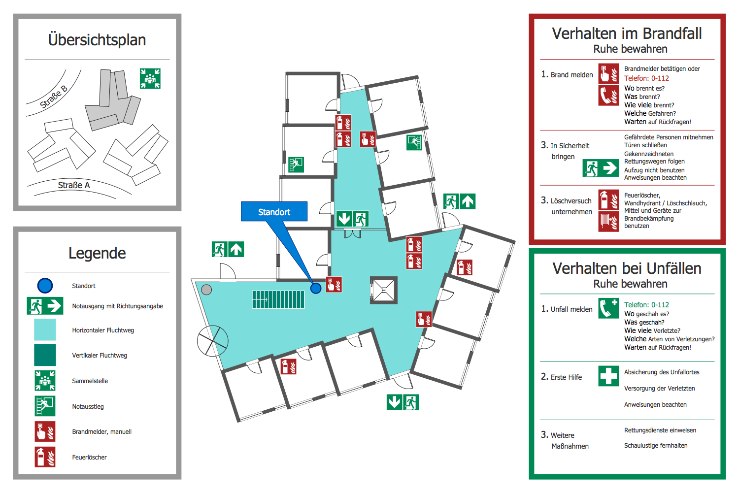 Fire and Emergency Plans Solution ConceptDraw com