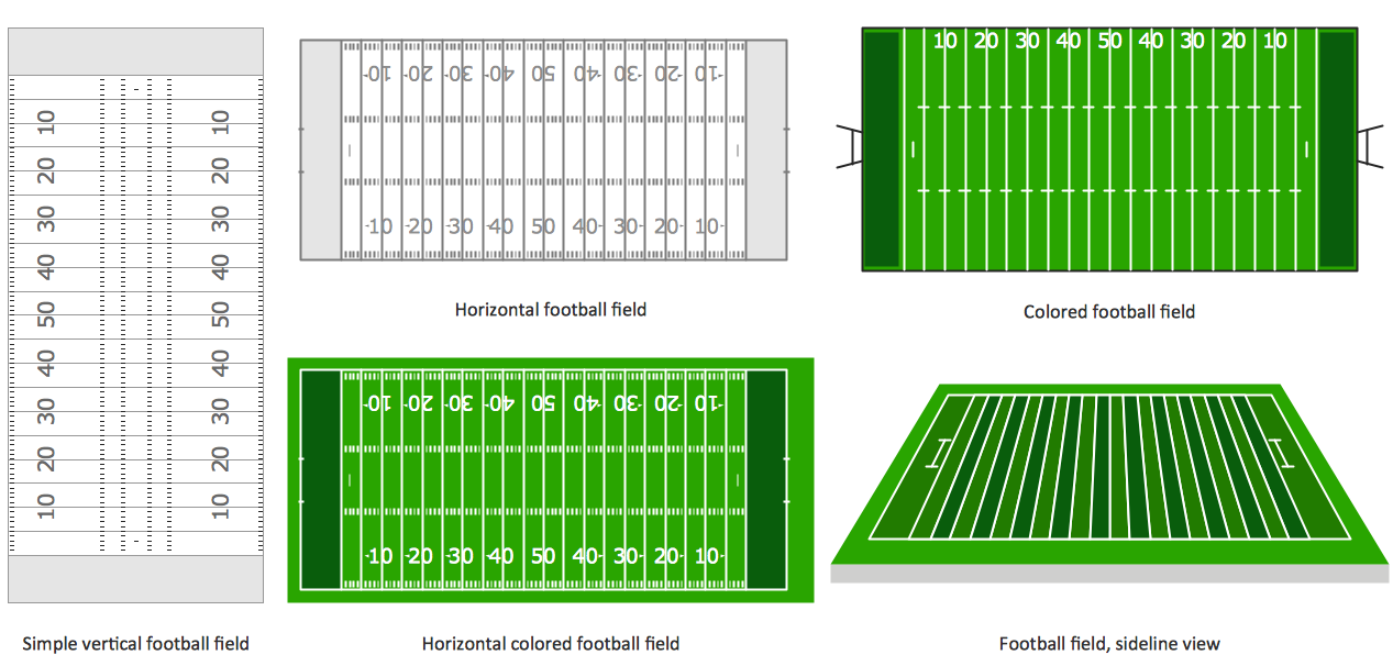 Football Field Line Drawing