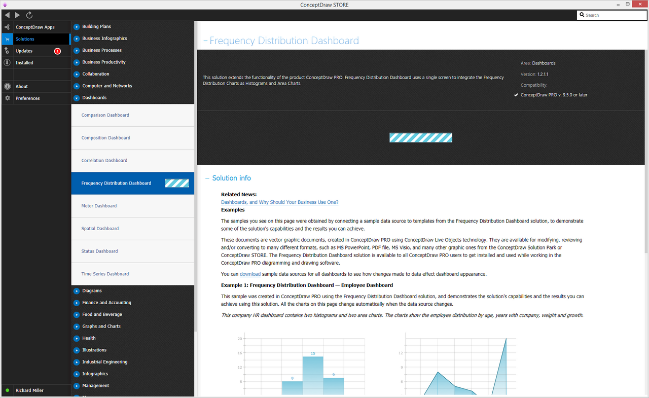 Frequency Distribution Dashboard solution - Install