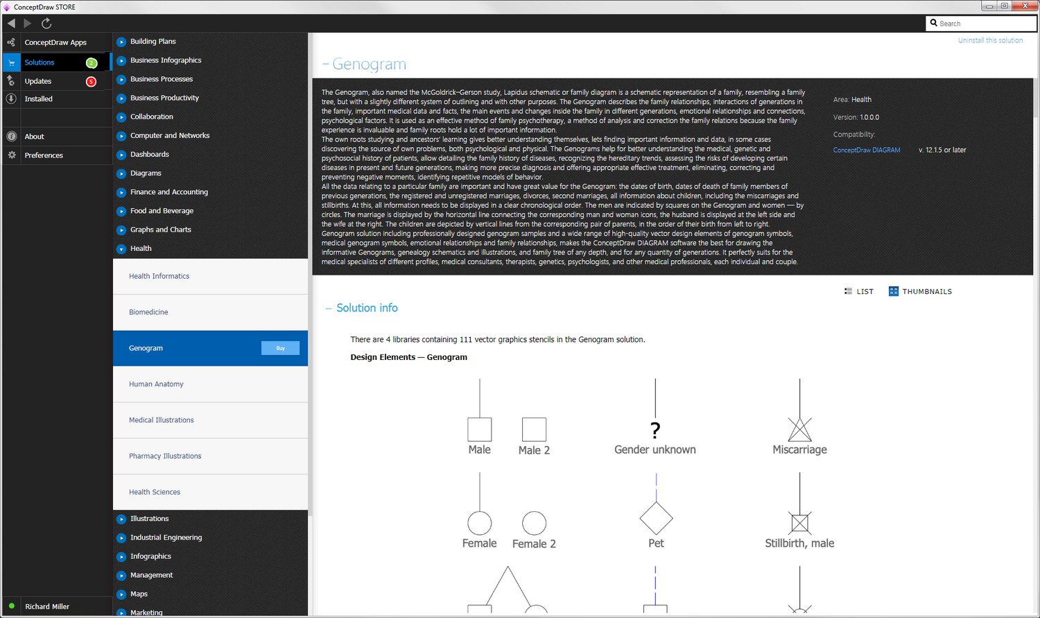 smartdraw genogram legend