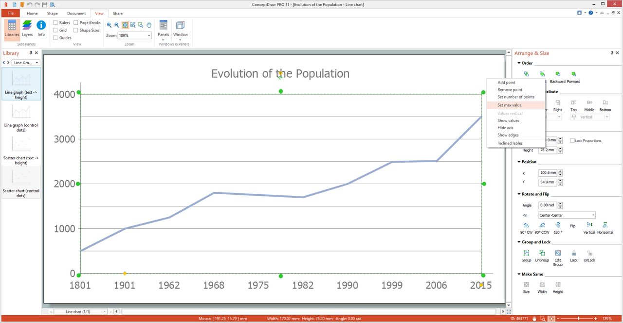 Basic Line Graphs Solution for Microsoft Windows