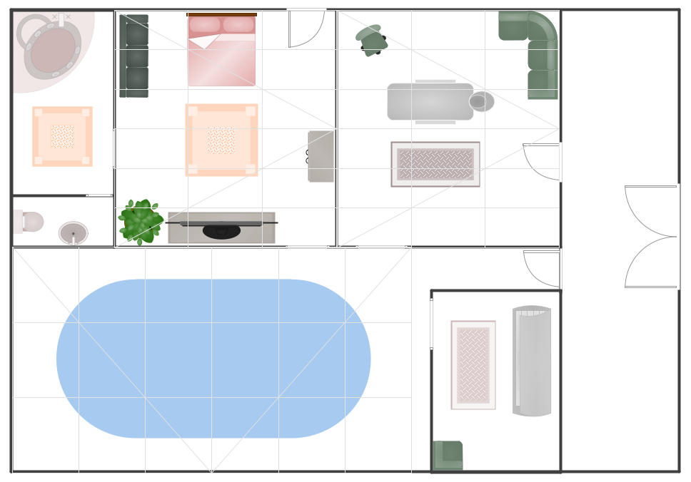 Gym and Spa Area Plans Solution | ConceptDraw.com