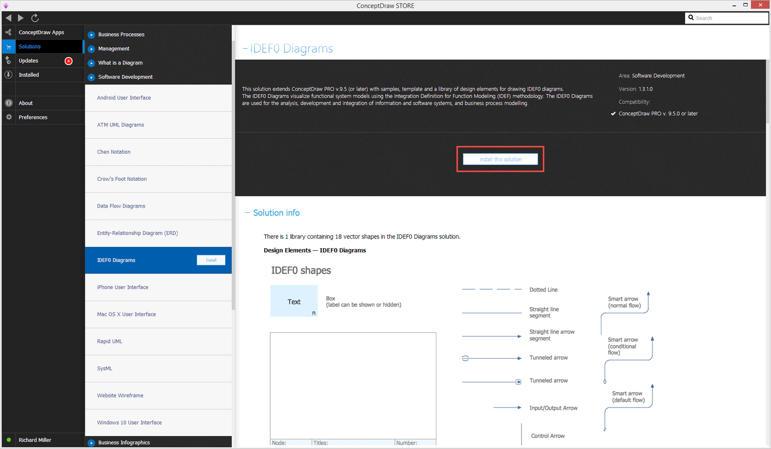 IDEF0 Diagrams Solution - Install