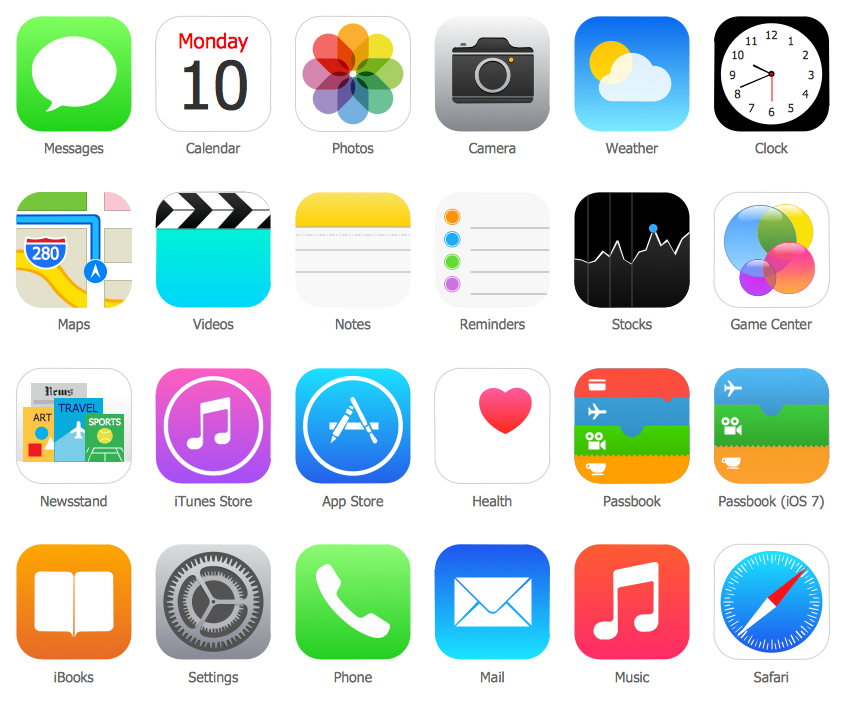 cool iphone app icons