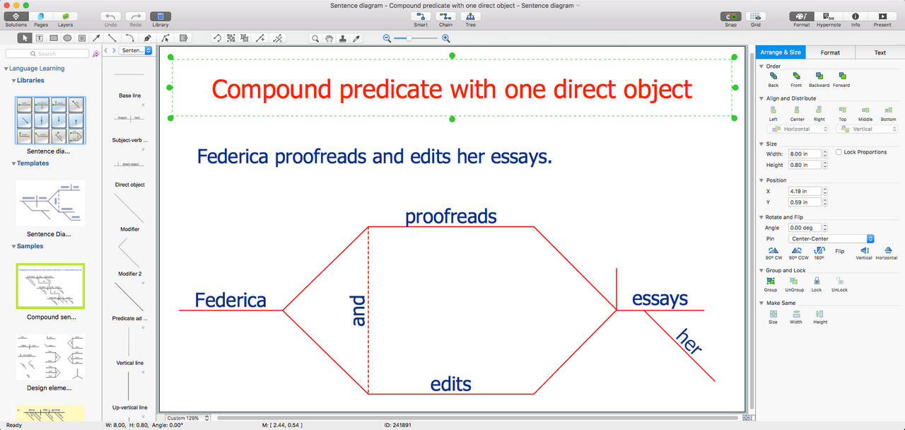 sentence diagramming app for mac