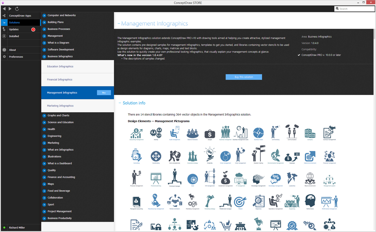 Management Infographics Solution - Buy