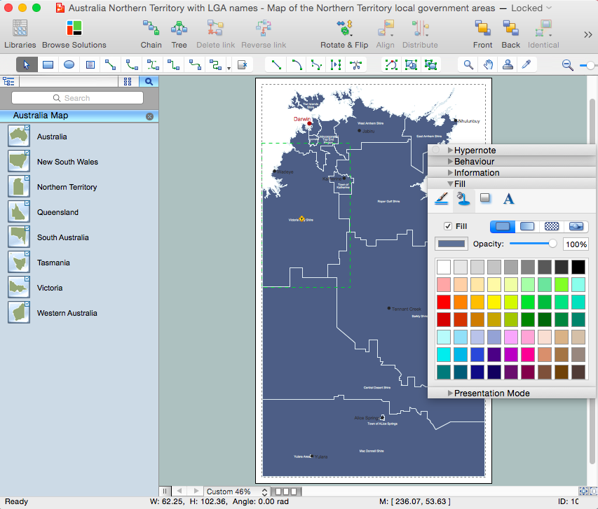 Australia Map Solution | ConceptDraw.com