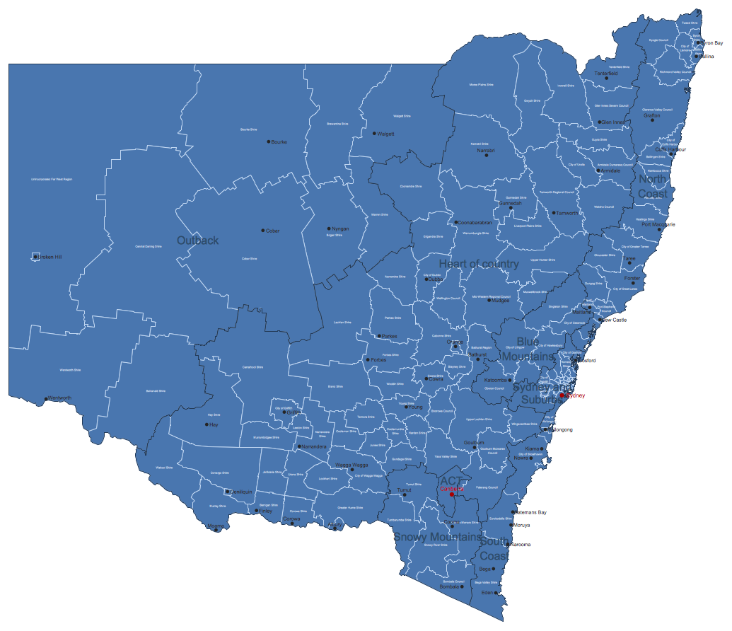 Map of Australia