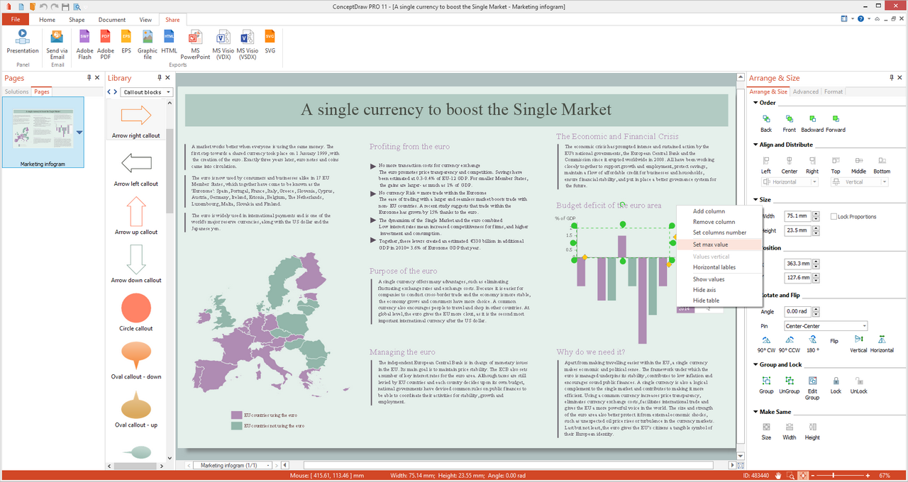 Marketing Infographics Solution for Microsoft Windows