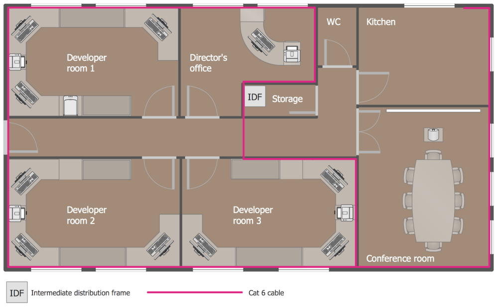 Office Network Floor Plan