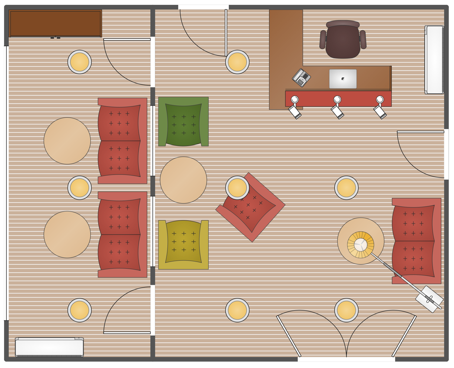 office lobby plan