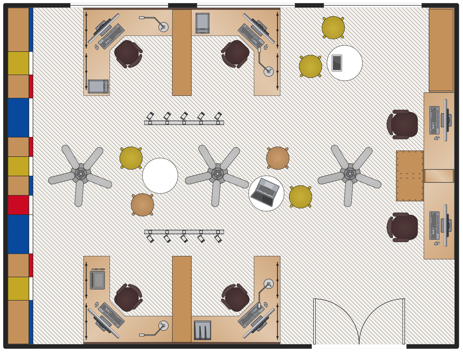 Office Layout Plans Solution | ConceptDraw.com