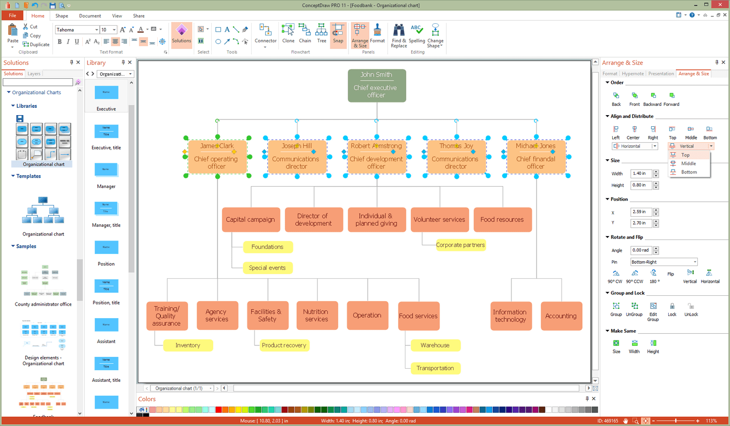 Organizational Charts Solution for Microsoft Windows