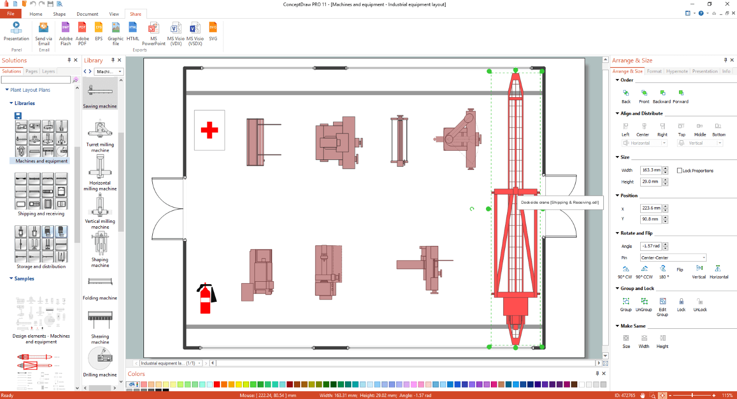 Plant Layout Plans Solution | ConceptDraw.com